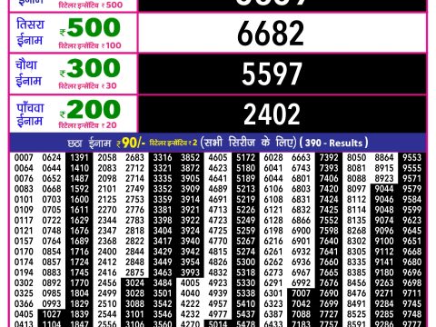 Rajshree Lottery Result Today