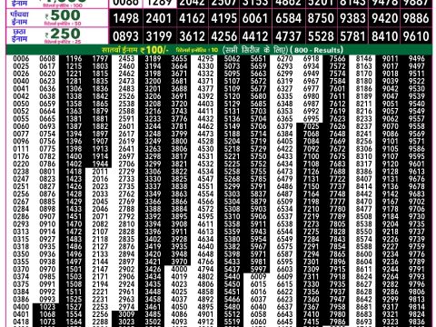 Rajshree Lottery Result Today