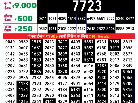 Rajshree Lottery Result Today