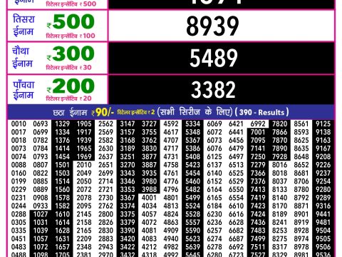 Rajshree Lottery Result Today