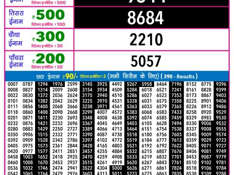 Rajshree Lottery Result Today