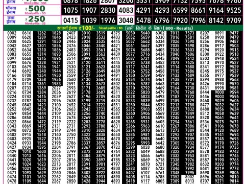 Rajshree Lottery Result Today