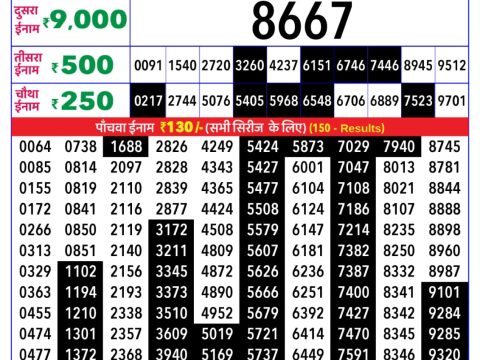 Rajshree Lottery Result Today