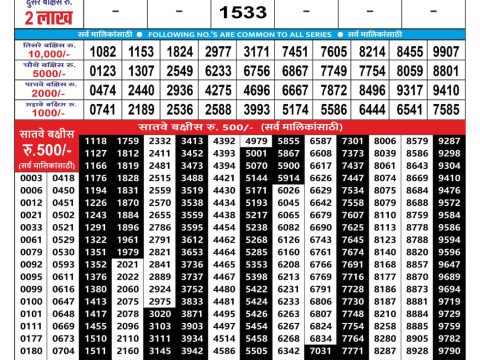 Rajshree Lottery Result Today