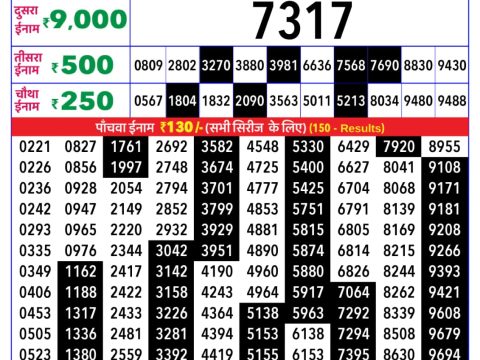 Rajshree Lottery Result Today