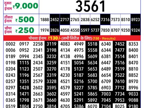 Rajshree Lottery Result Today
