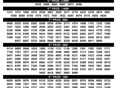 DhanaLekshmi DL-42 Kerala Lottery Result Today 3PM Rajshree Lottery Result Today