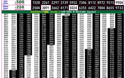 Rajshree 50 Som Weekly Lottery 7:30pm Result 30 March 2026