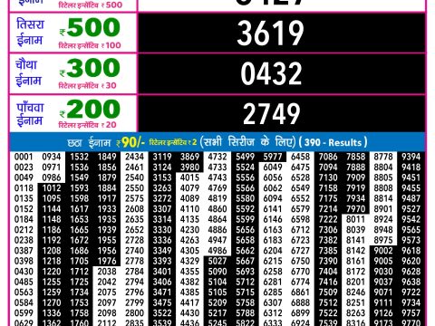 Rajshree Lottery Result Today