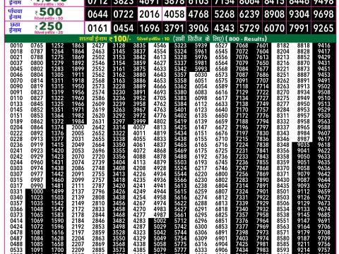 Rajshree Lottery Result Today
