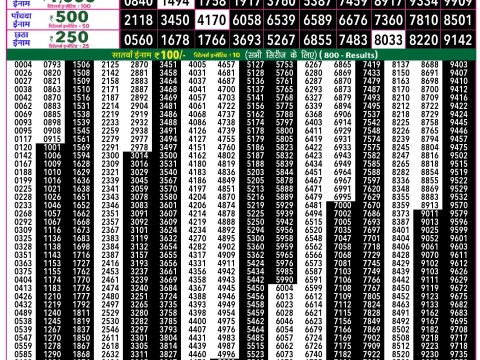 Rajshree Lottery Result Today