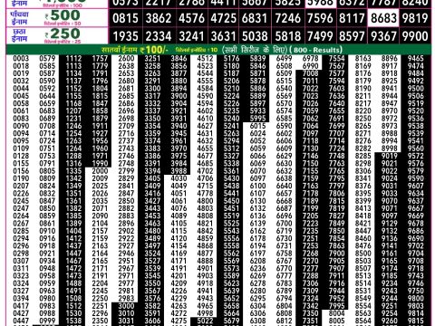 Rajshree Lottery Result Today