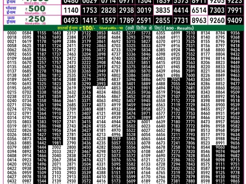 Rajshree Lottery Result Today