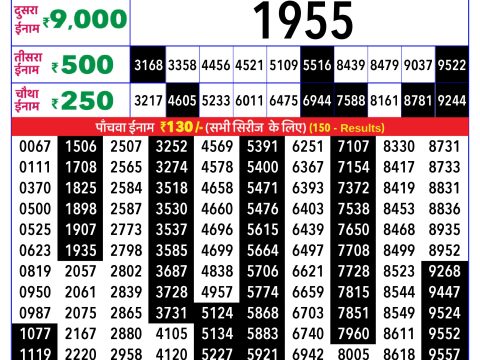 Rajshree Lottery Result Today