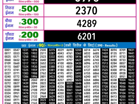 Rajshree Lottery Result Today