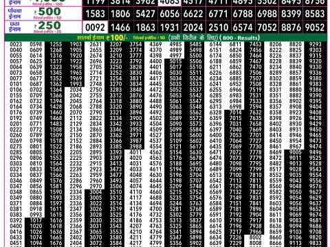 Rajshree Lottery Result Today