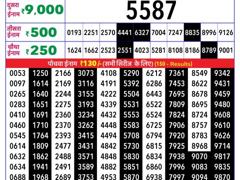 Rajshree Lottery Result Today