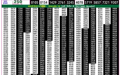 Rajshree 50 Ravi Weekly Lottery 7:30pm Result 22 March 2026