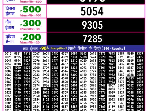Rajshree Lottery Result Today