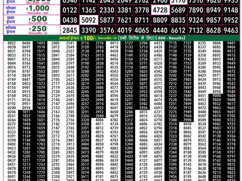 Rajshree Lottery Result Today