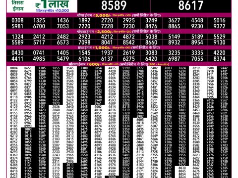 Rajshree Lottery Result Today