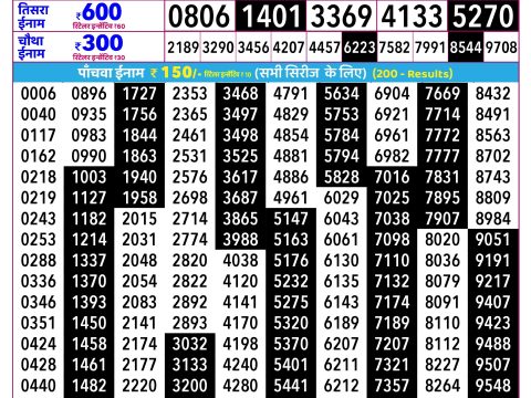 Rajshree Lottery Result Today