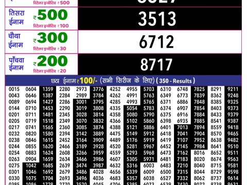 Rajshree Lottery Result Today