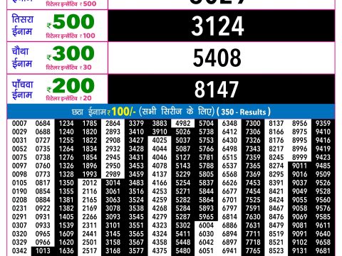 Rajshree Lottery Result Today
