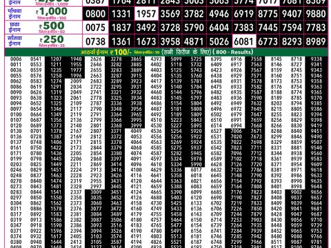 Rajshree Lottery Result Today