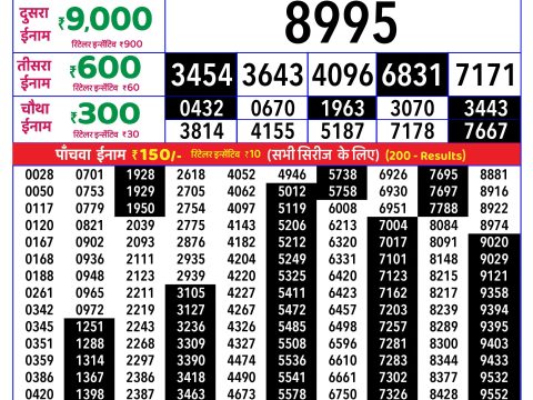 Rajshree Lottery Result Today