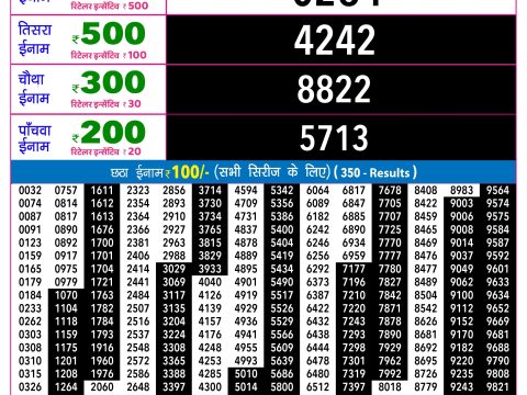 Rajshree Lottery Result Today