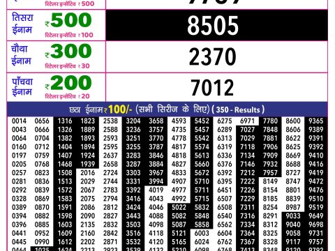 Rajshree Lottery Result Today