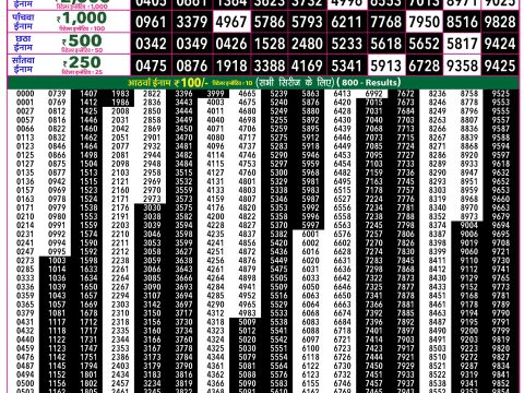 Rajshree Lottery Result Today
