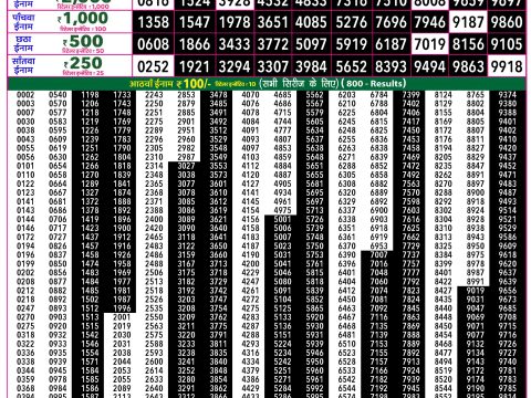 Rajshree Lottery Result Today