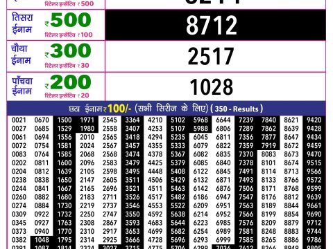 Rajshree Lottery Result Today