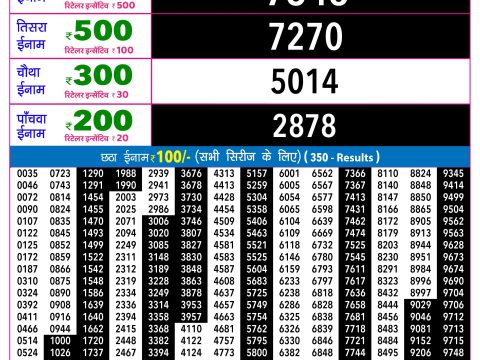 Rajshree Lottery Result Today