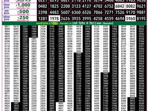 Rajshree Lottery Result Today