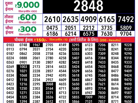 Rajshree Lottery Result Today