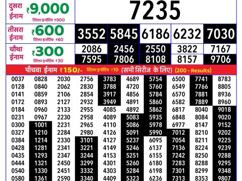 Rajshree Lottery Result Today