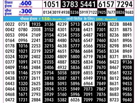 Rajshree Lottery Result Today