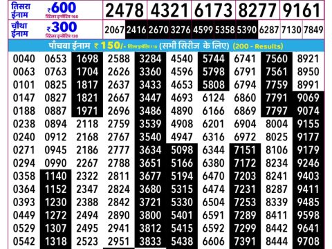 Rajshree Lottery Result Today