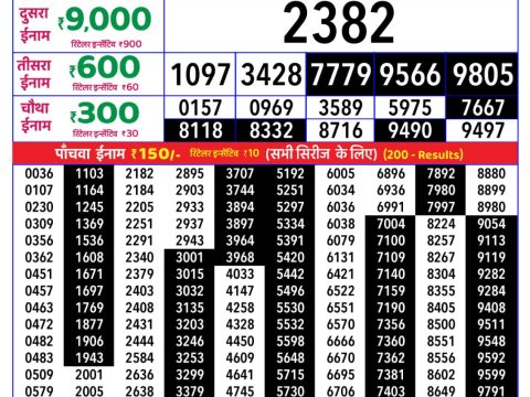 Rajshree Lottery Result Today