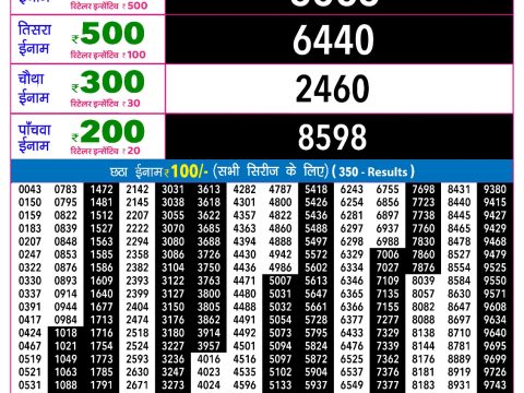 Rajshree Lottery Result Today