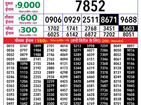 Rajshree Lottery Result Today