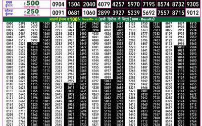 Rajshree 50 Ravi Weekly Lottery 7:30pm Result 26 April 2026