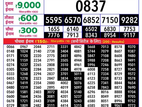 Rajshree Lottery Result Today