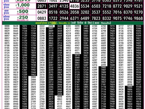 Rajshree Lottery Result Today