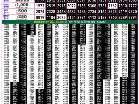 Rajshree Lottery Result Today
