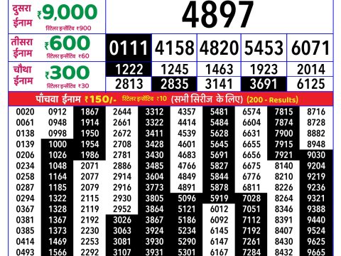 Rajshree Lottery Result Today