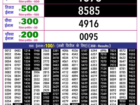 Rajshree Lottery Result Today